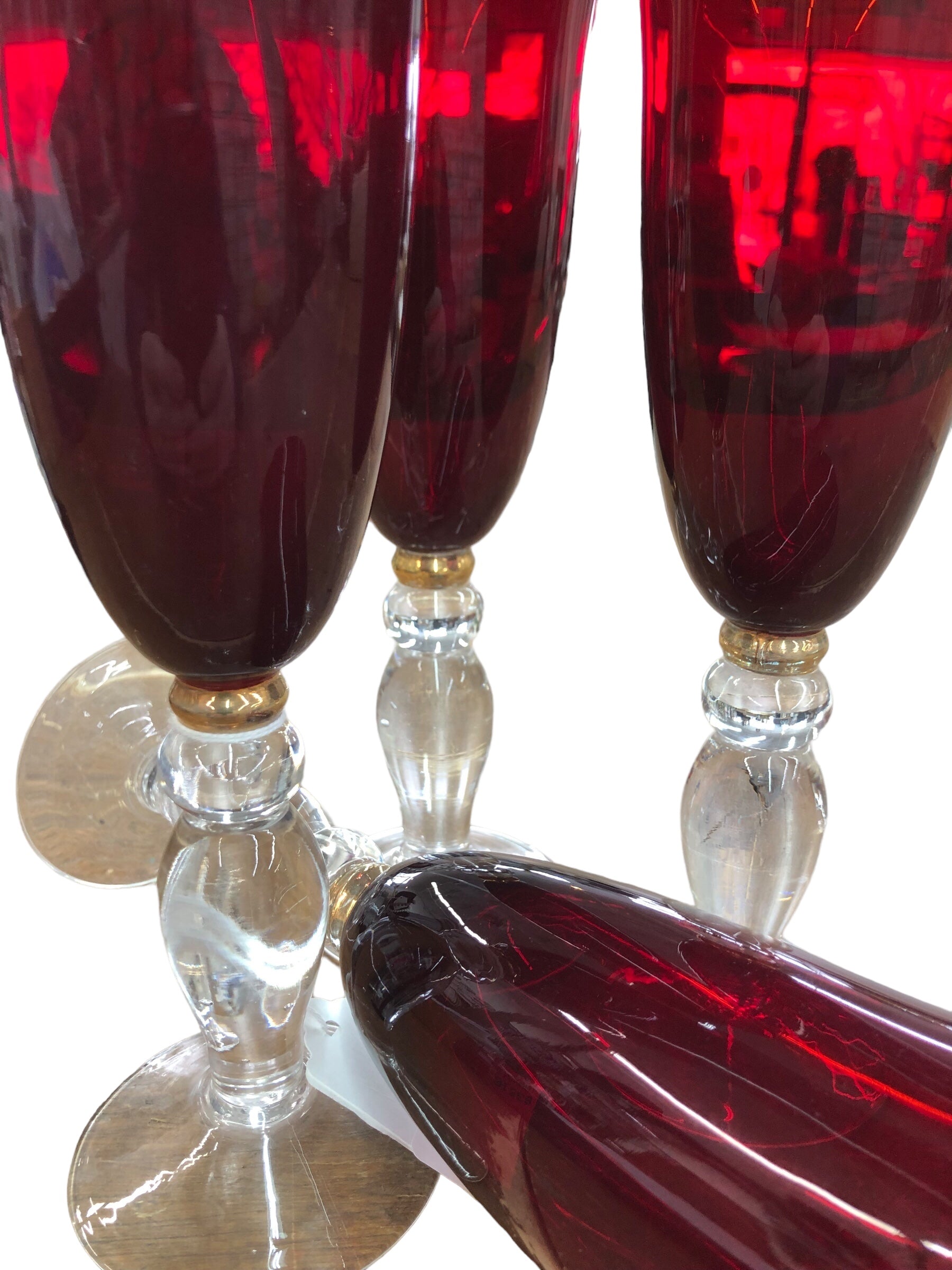 Red Wine Glasses/set of 4