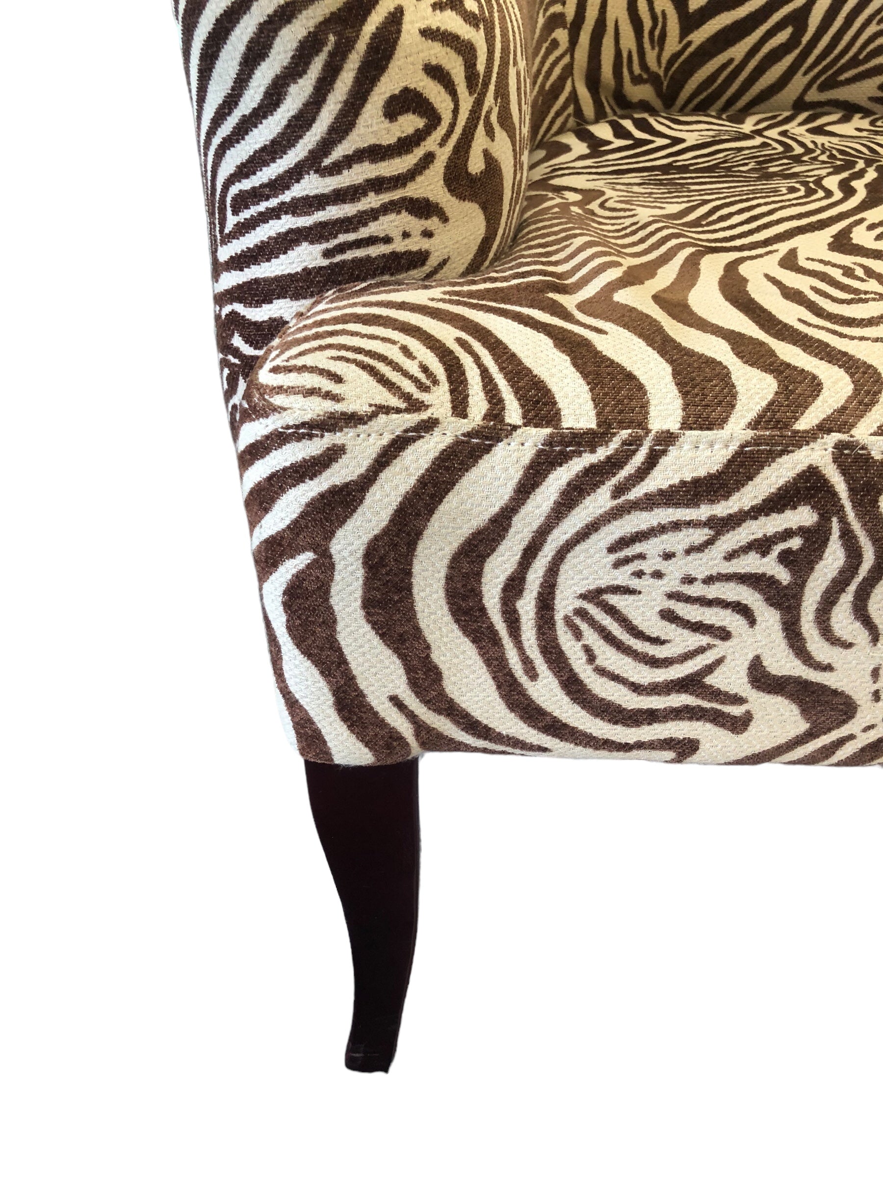 Tiger Stripe accent chair (Earthtone)