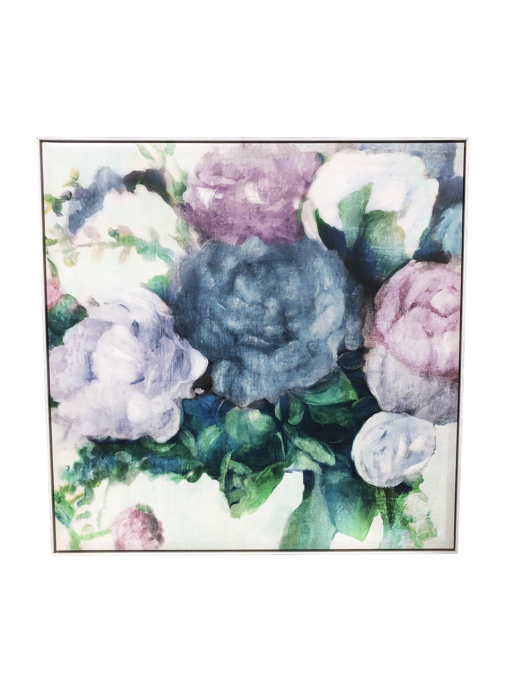 Blue/Purple Flowers Framed Picture