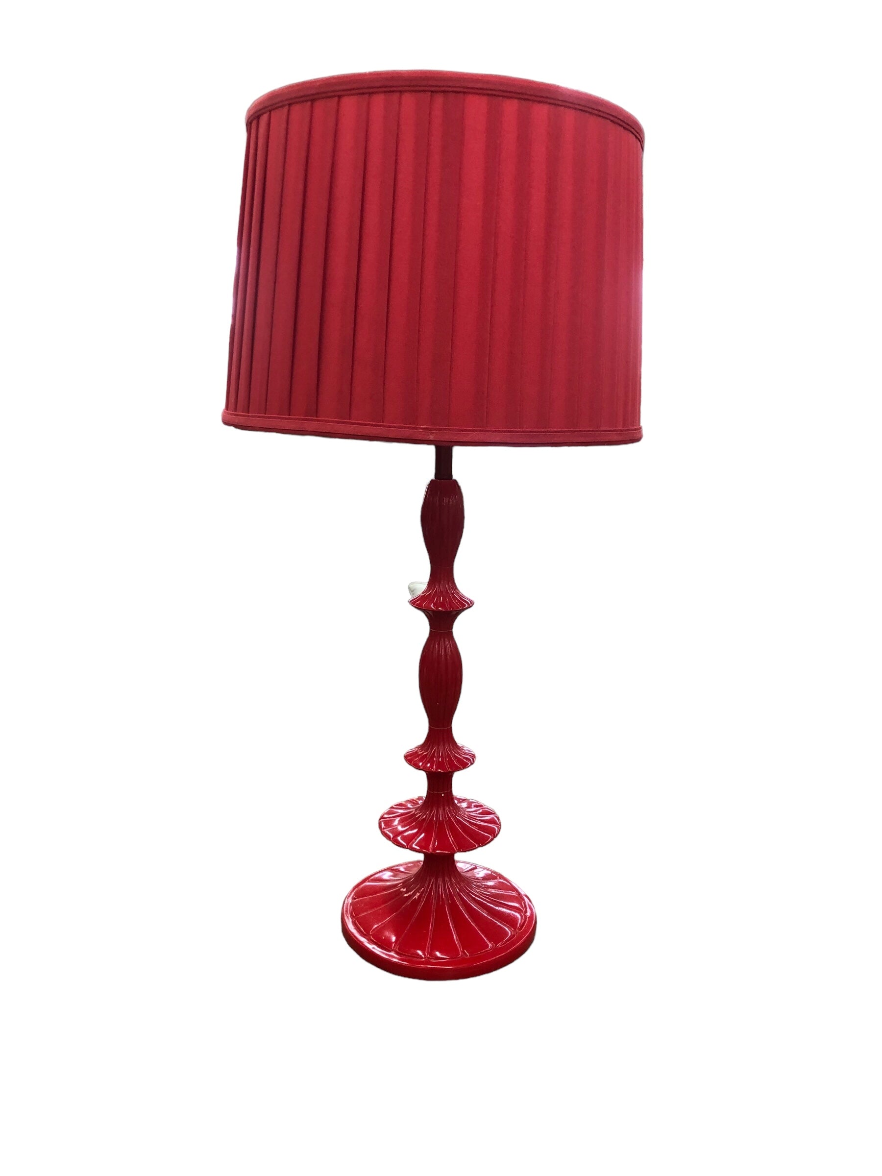 Red Lamp with red shade