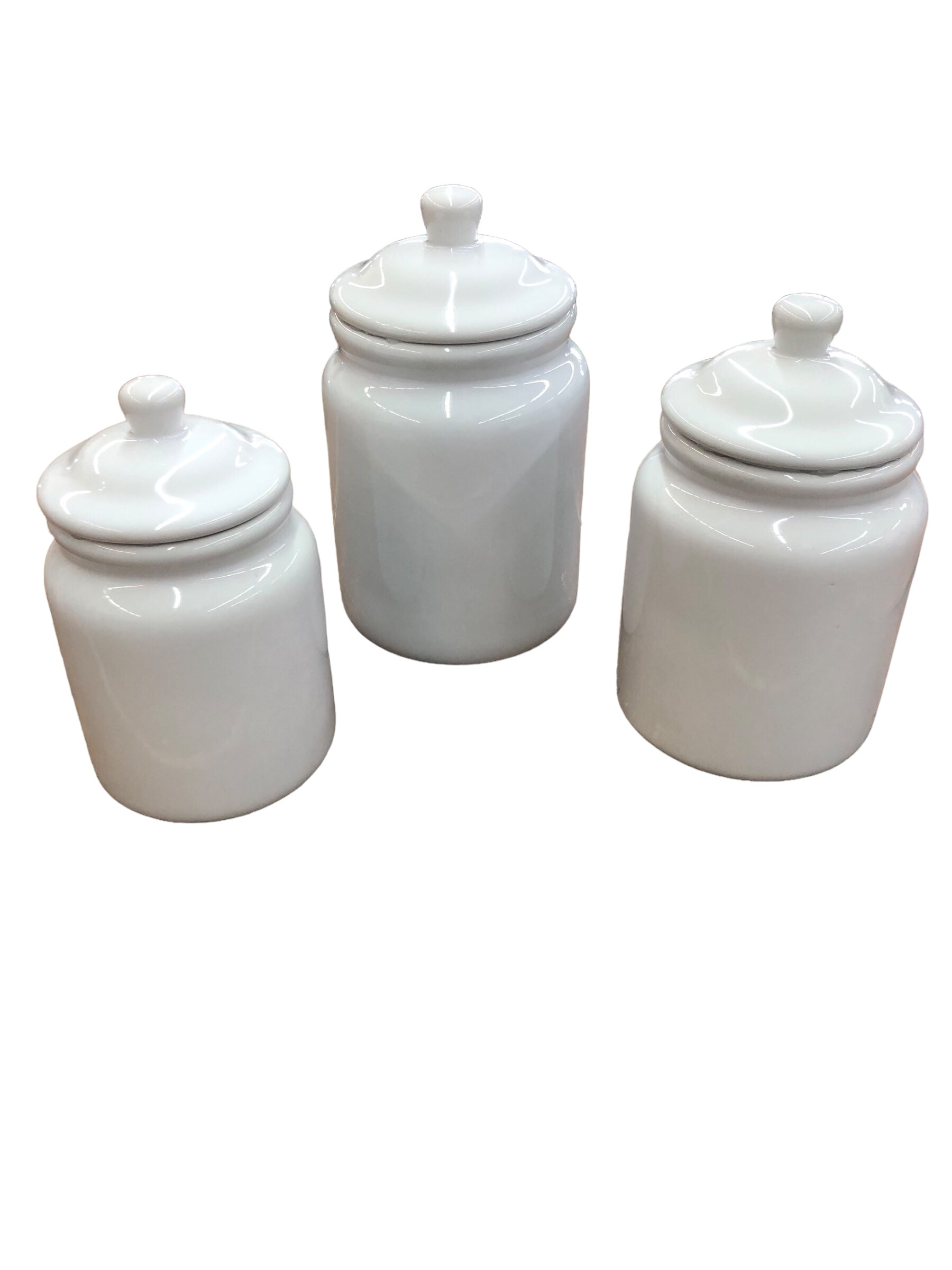 White Canister decorative Set /3 pieces