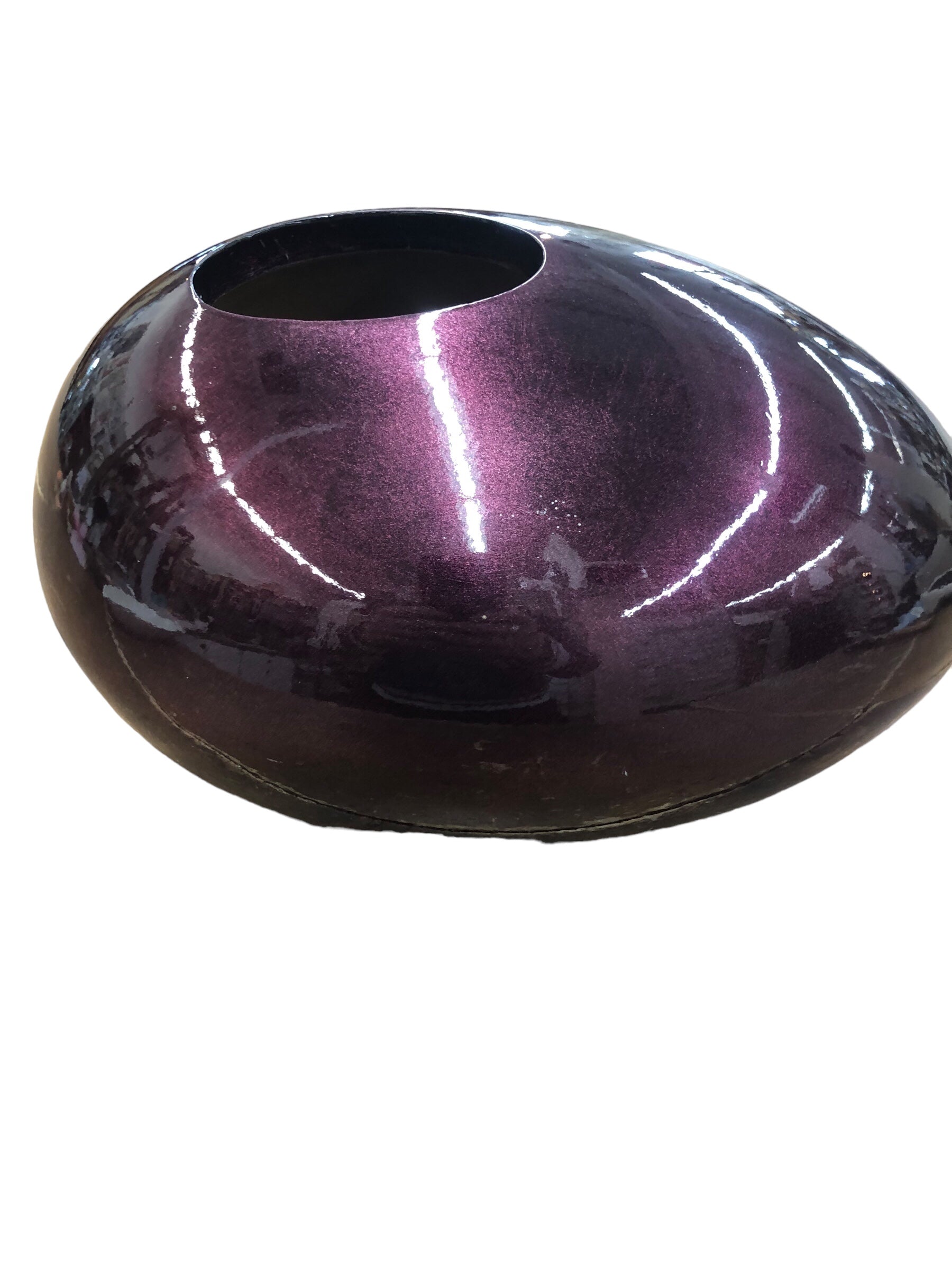 Metallic Purple Vase