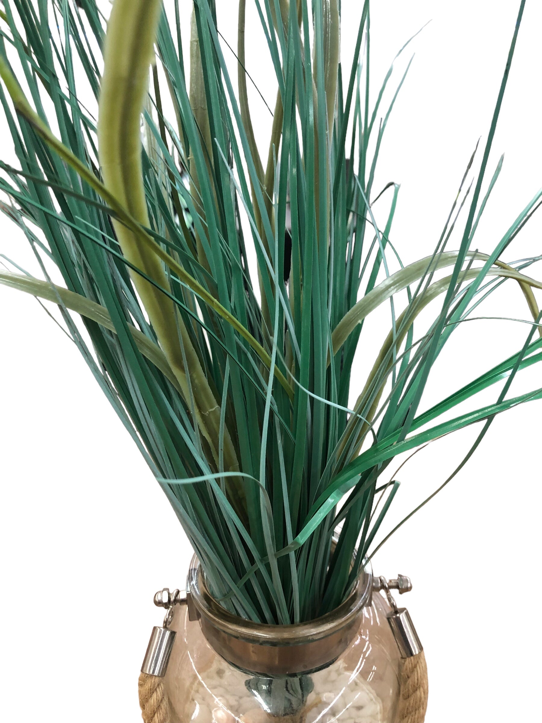 Glass Jar Rope/Stones/Grass