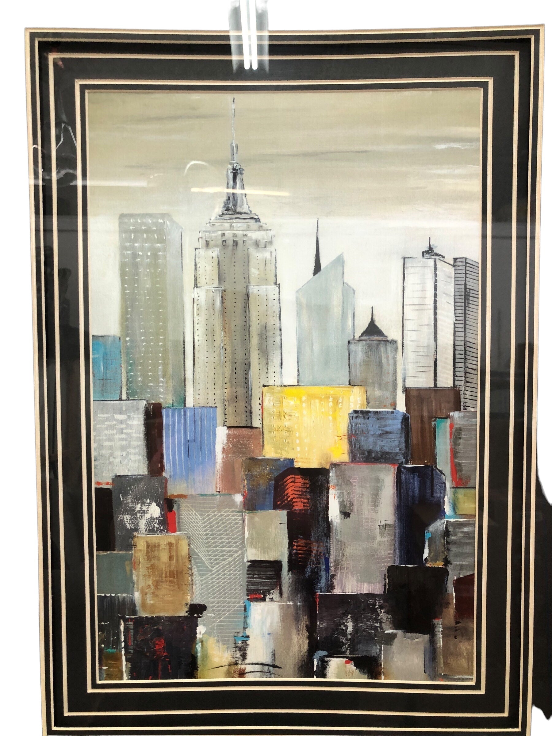 Cityscape Picture with Black mat/frame