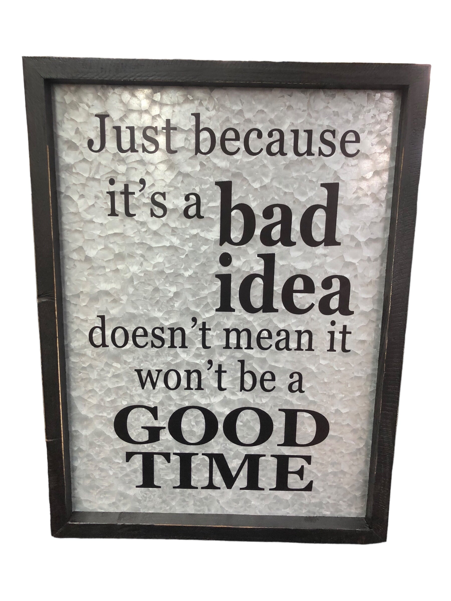 Bad Idea Wall Plaque