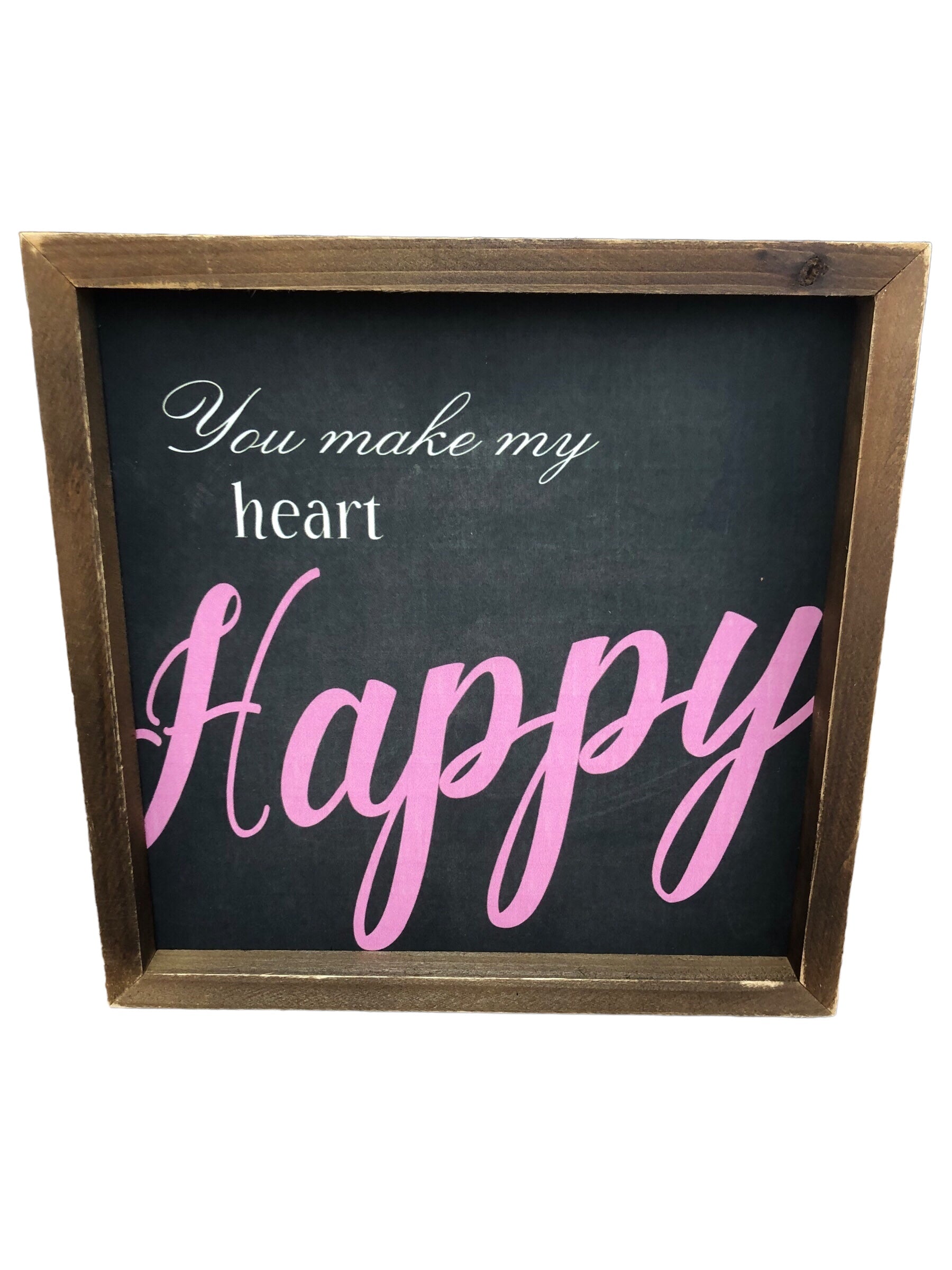 Heart Happy Plaque