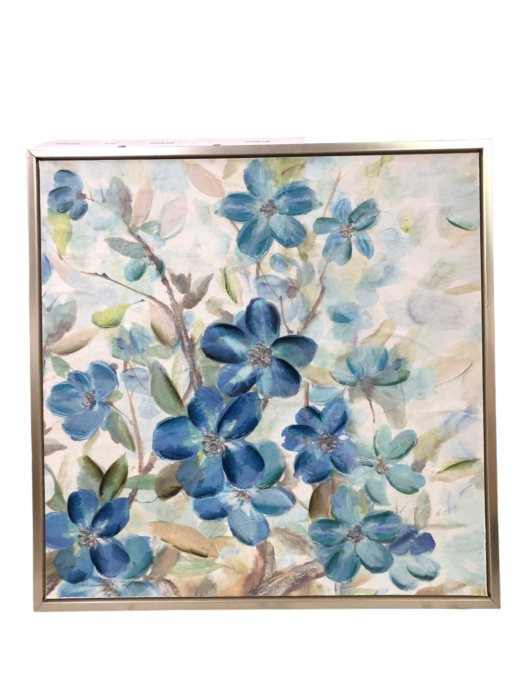 Floral framed painting