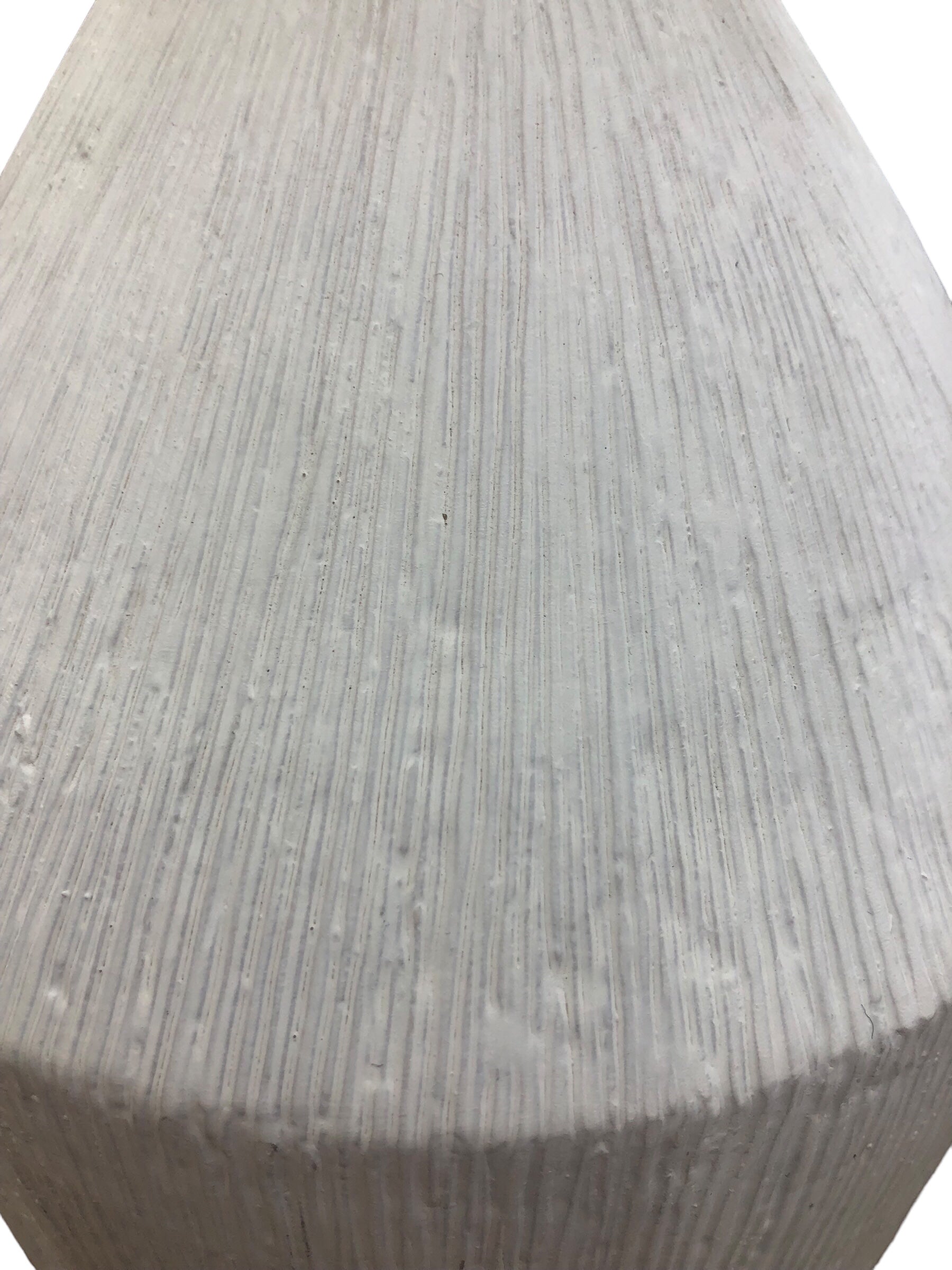 Tall White Vase with Texture