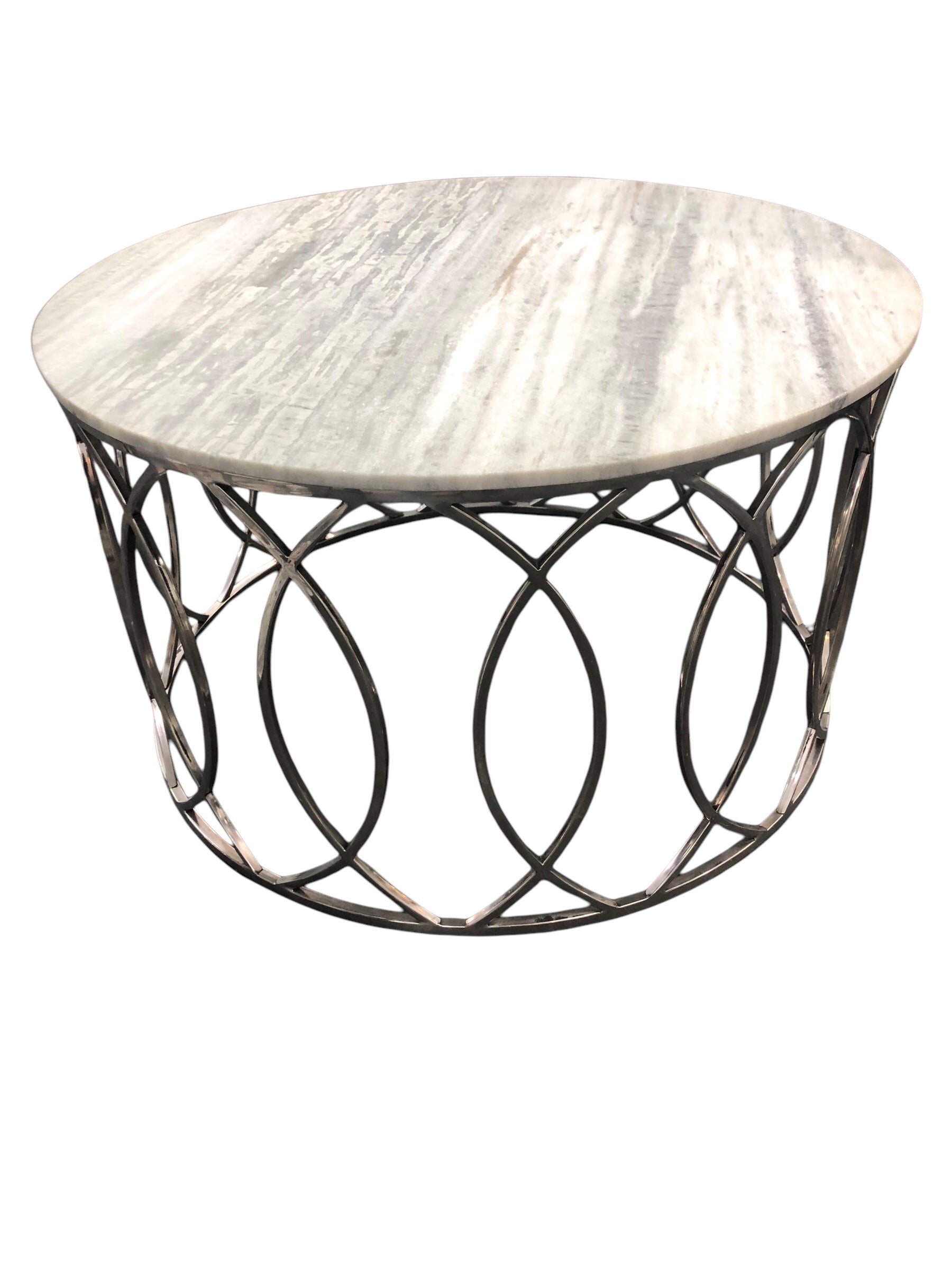Round modern coffee table/Marble