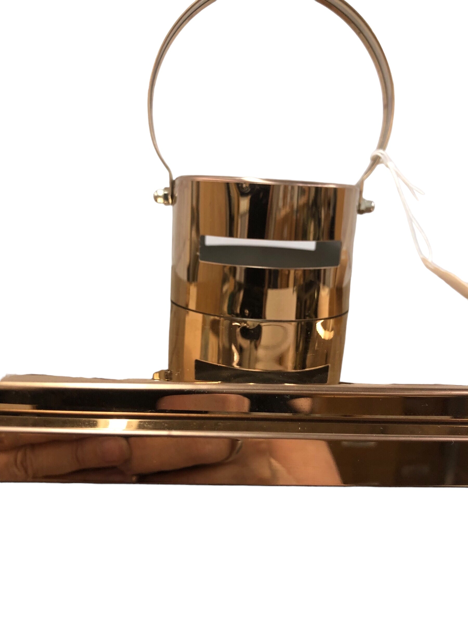 Large Rose Gold Metal Lantern