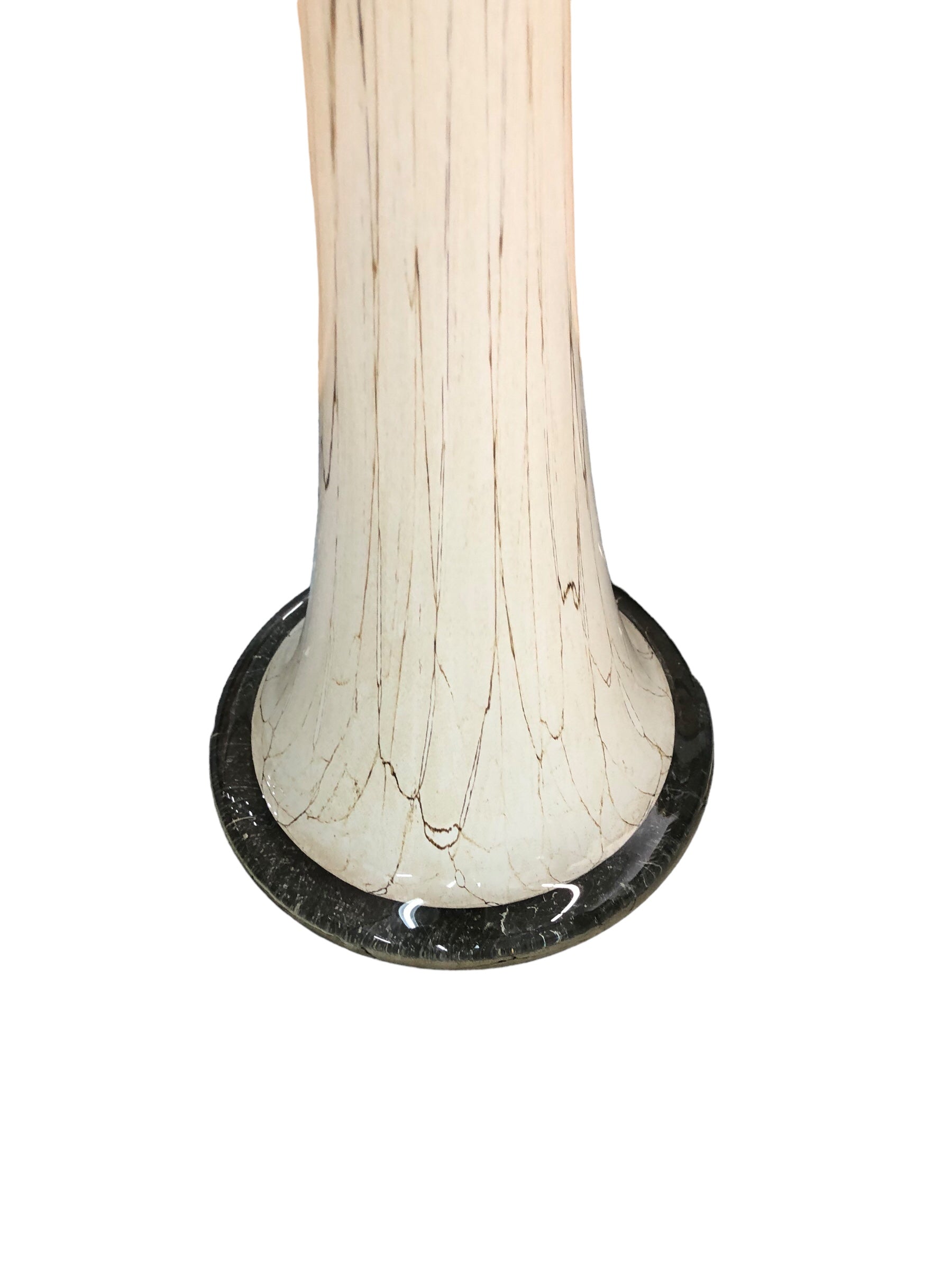 Tall vintage cream vase