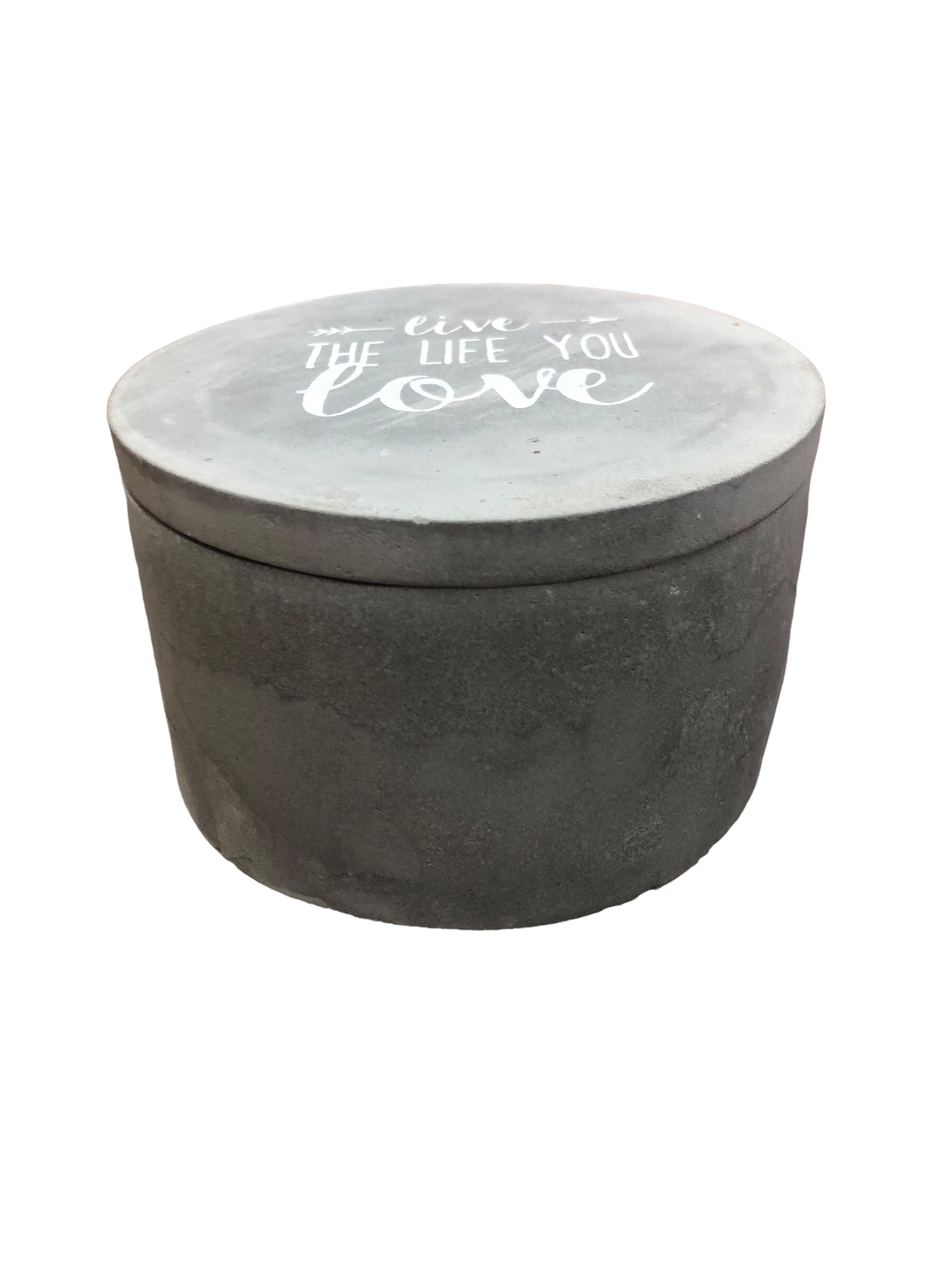 Concrete Container with Lid