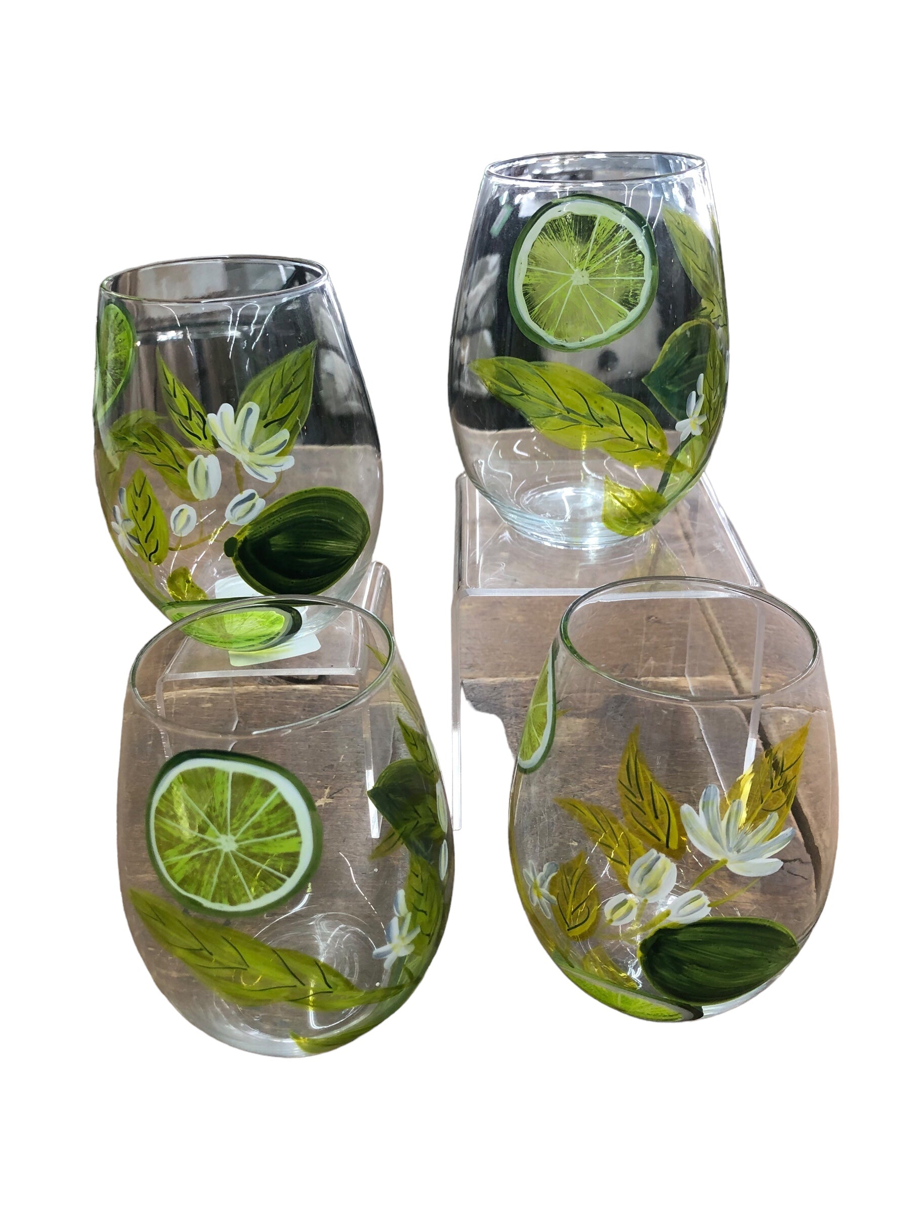 Lime design glasses