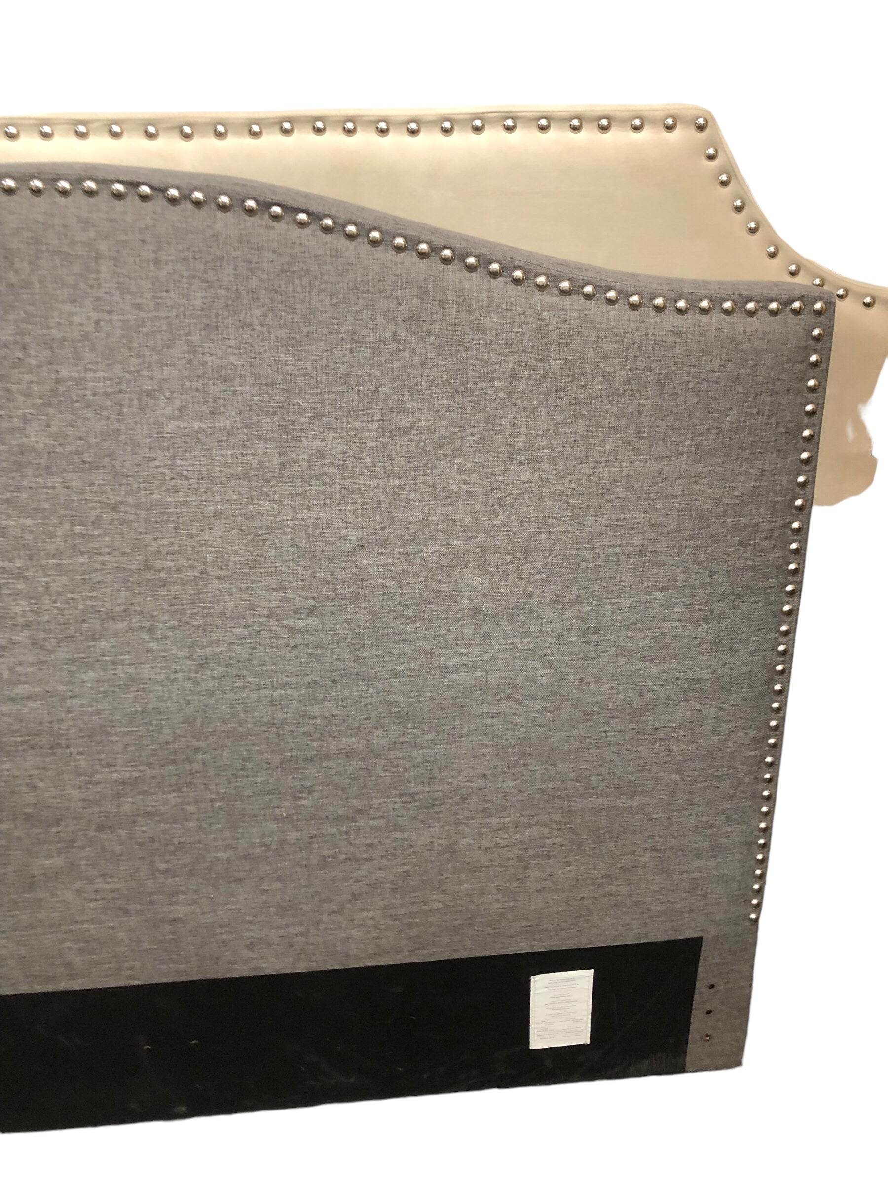 Grey Upholstered Queen H/Board