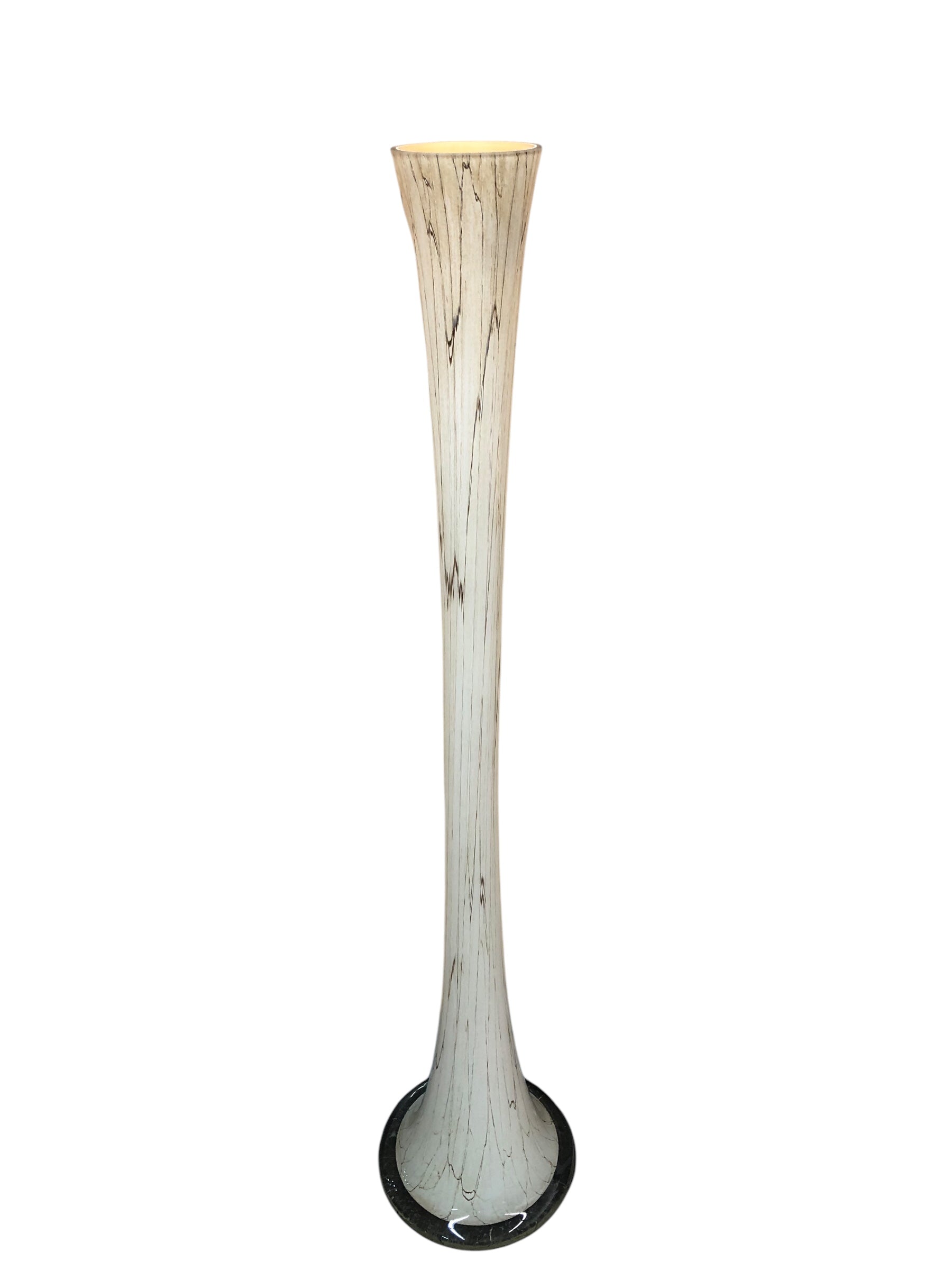 Tall vintage cream vase