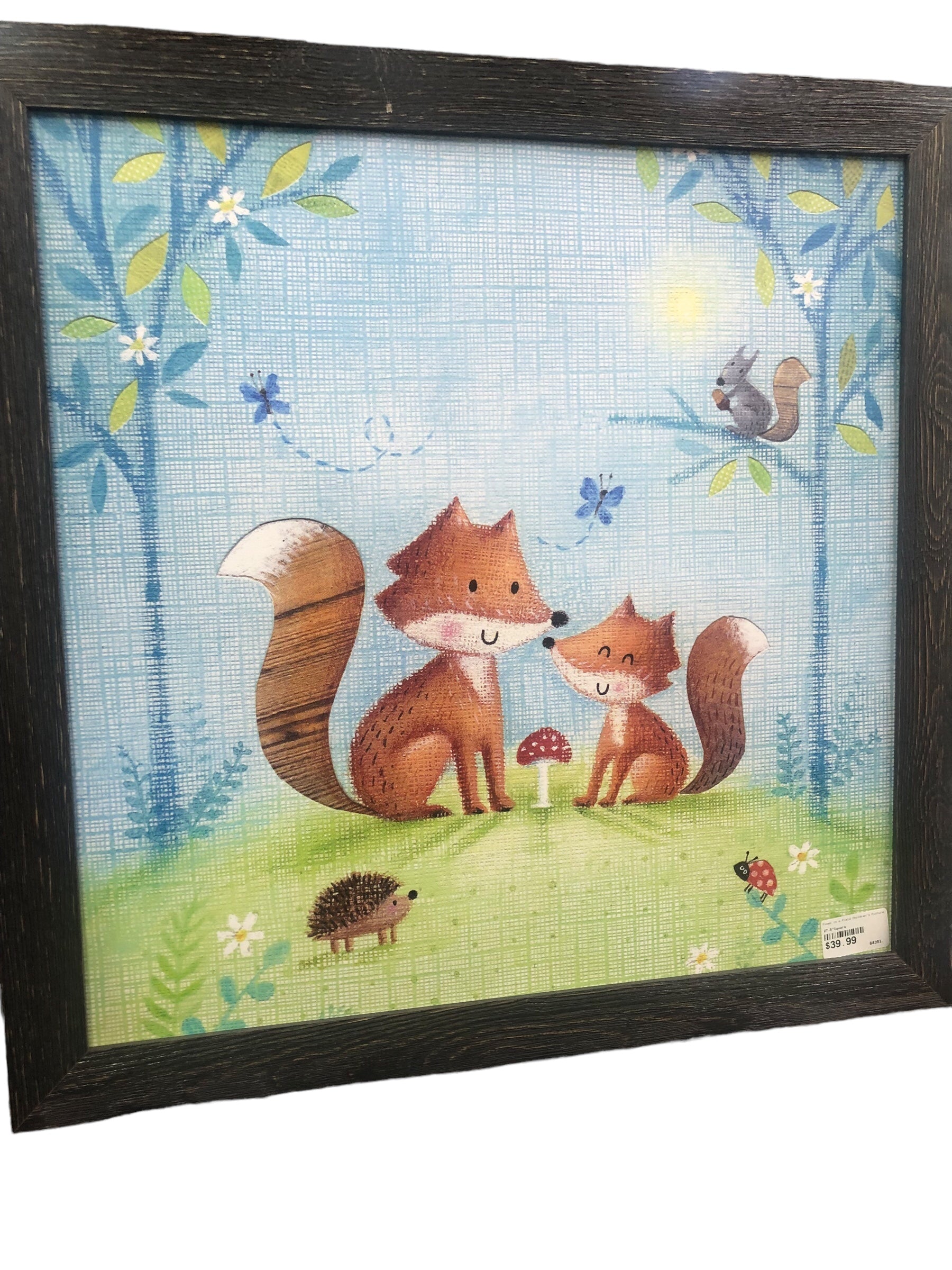 Foxes in a Field Children's Picture