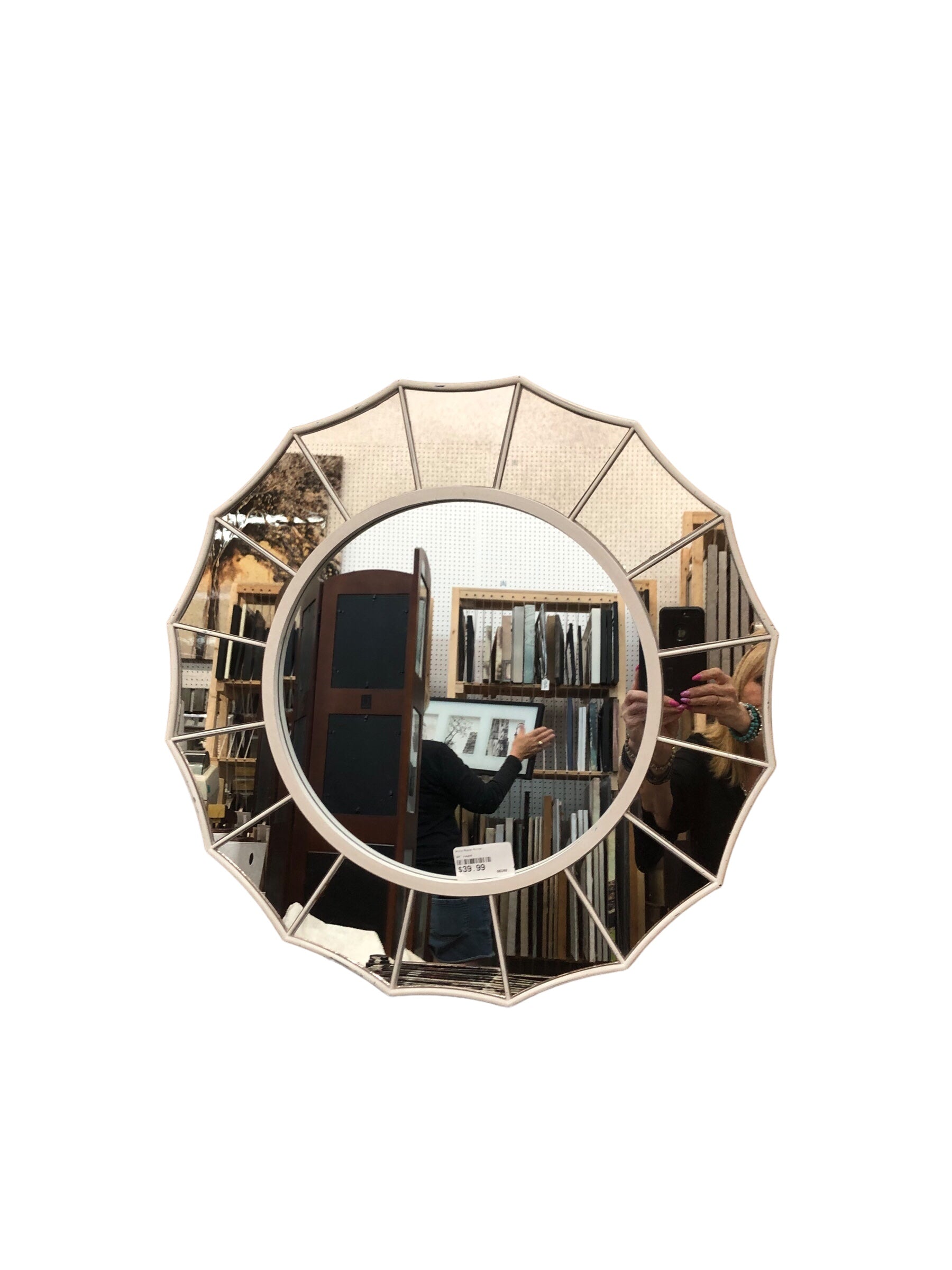 White Round Mirror