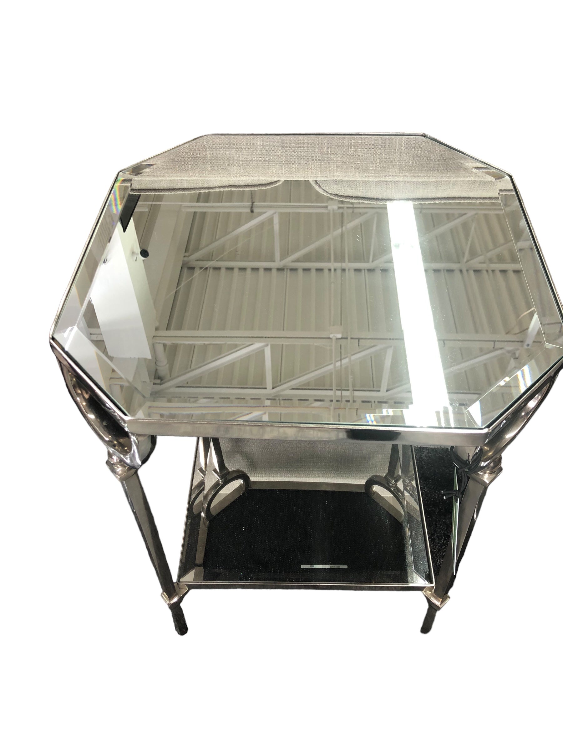 Silver Mirrored Table