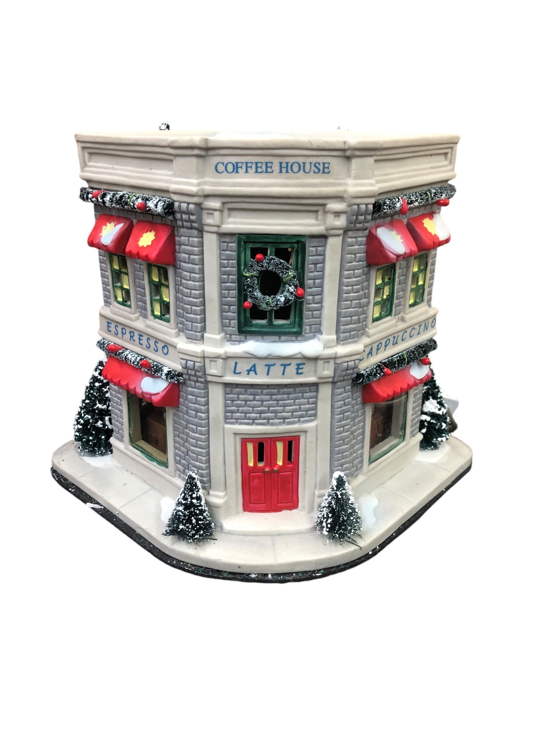 Lighted Porcelain Coffee House