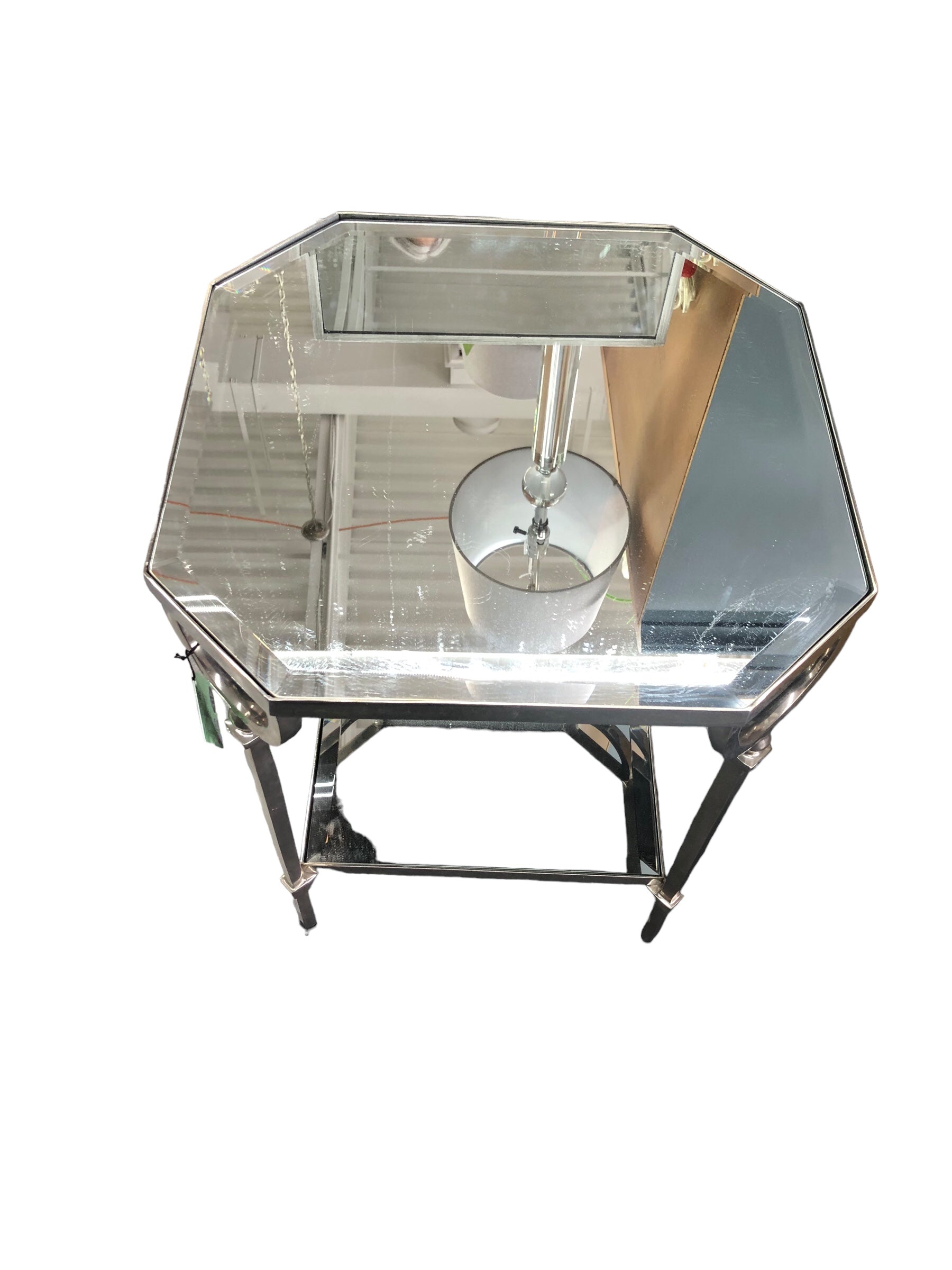 Silver Mirrored Table