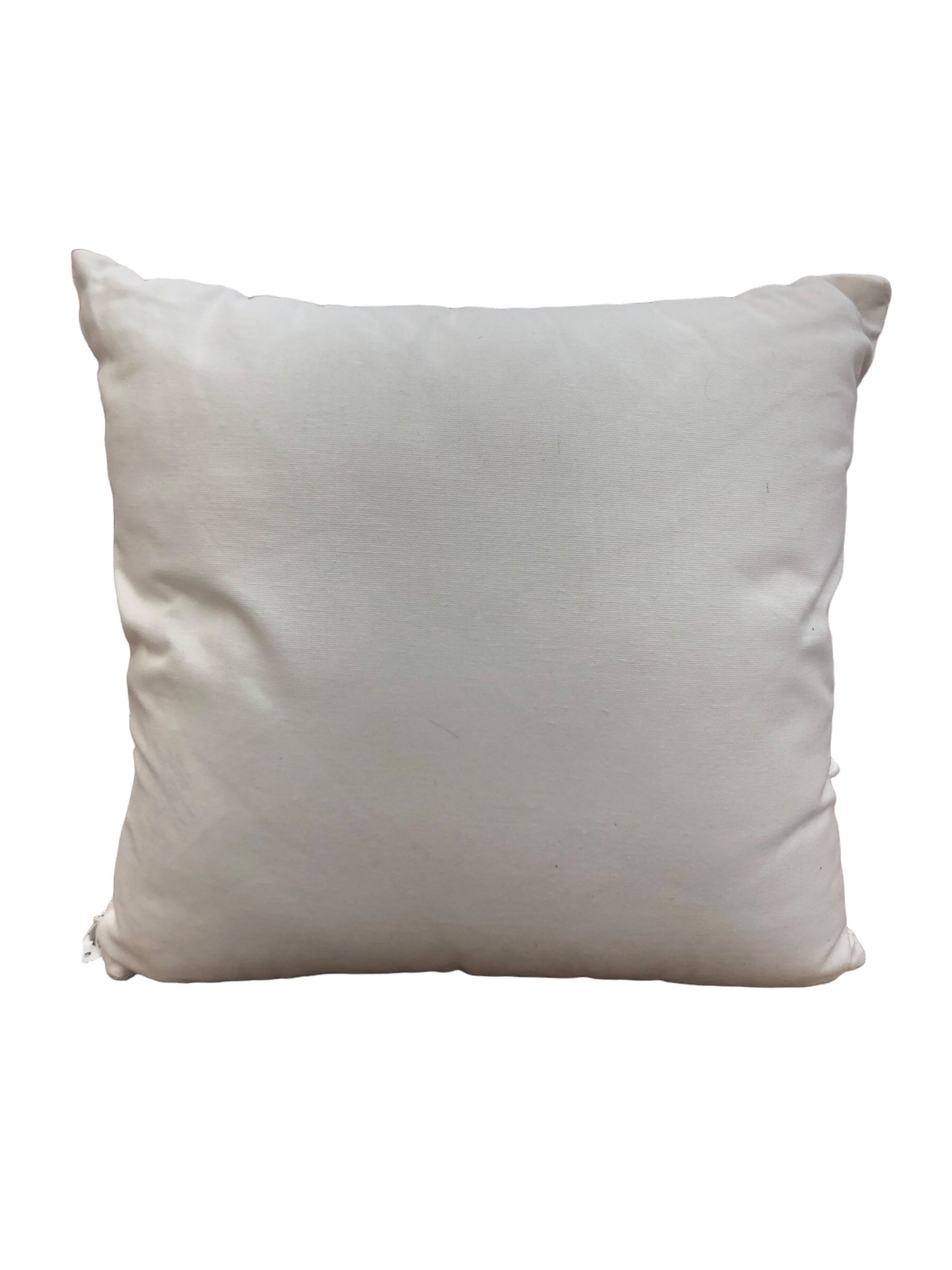 White Beaded Textured Pillow