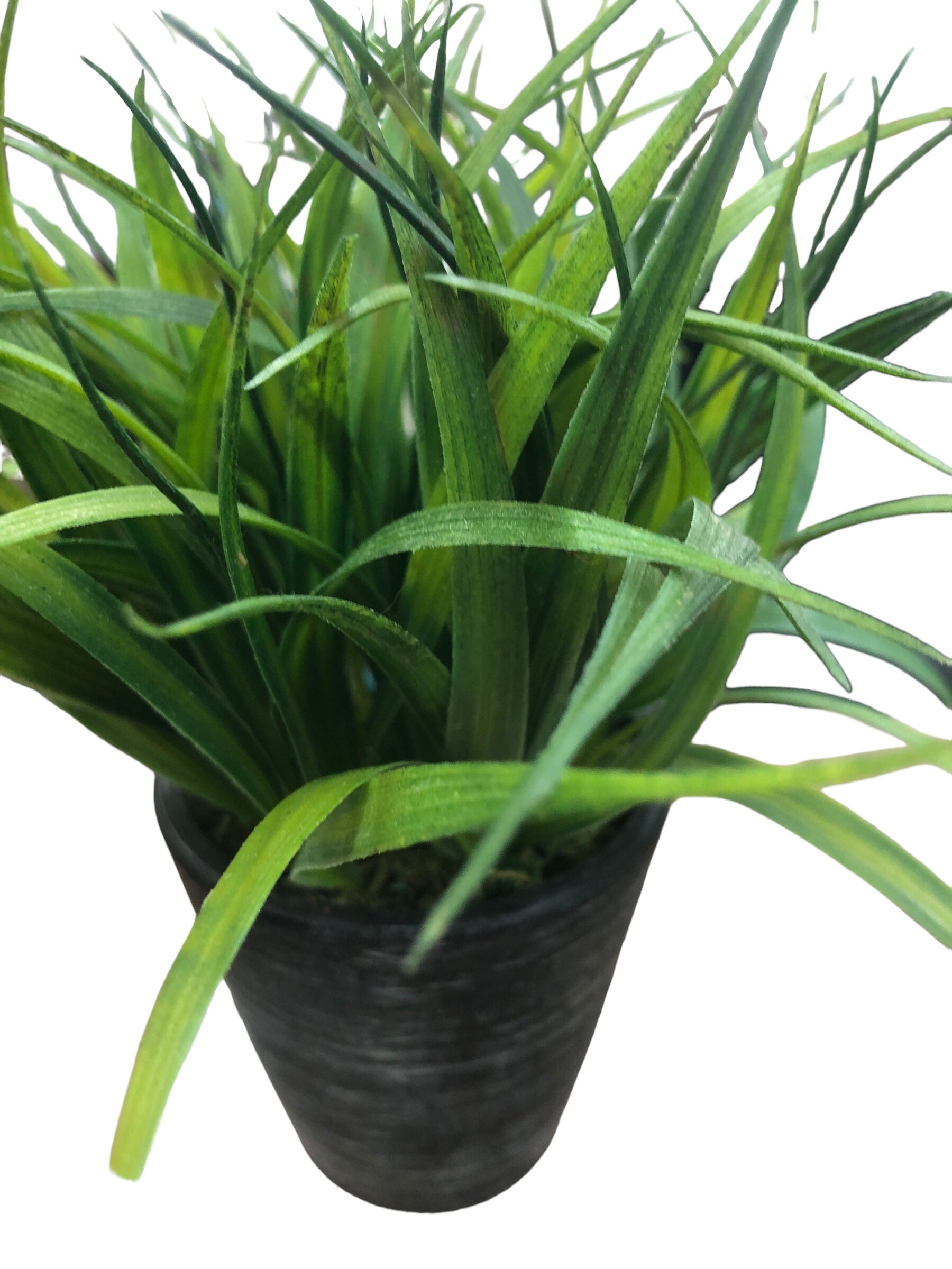 Grass in Ceramic blk/grey Vase