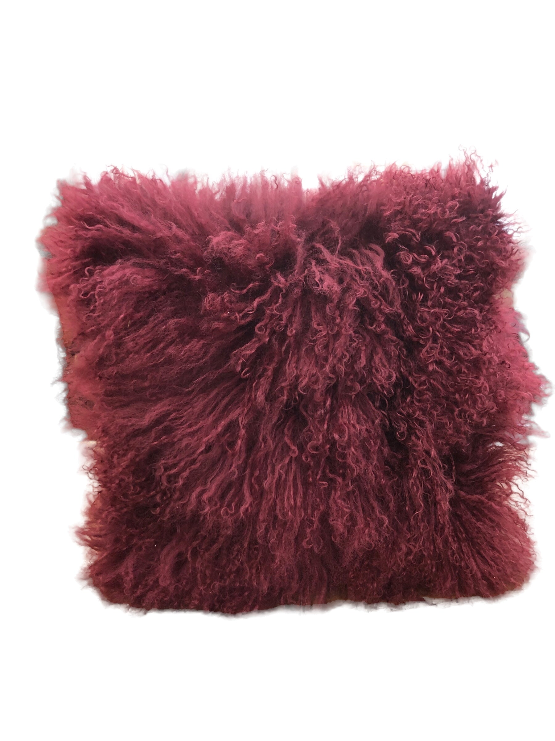 Lambs Wool Pillow Burg/Plum