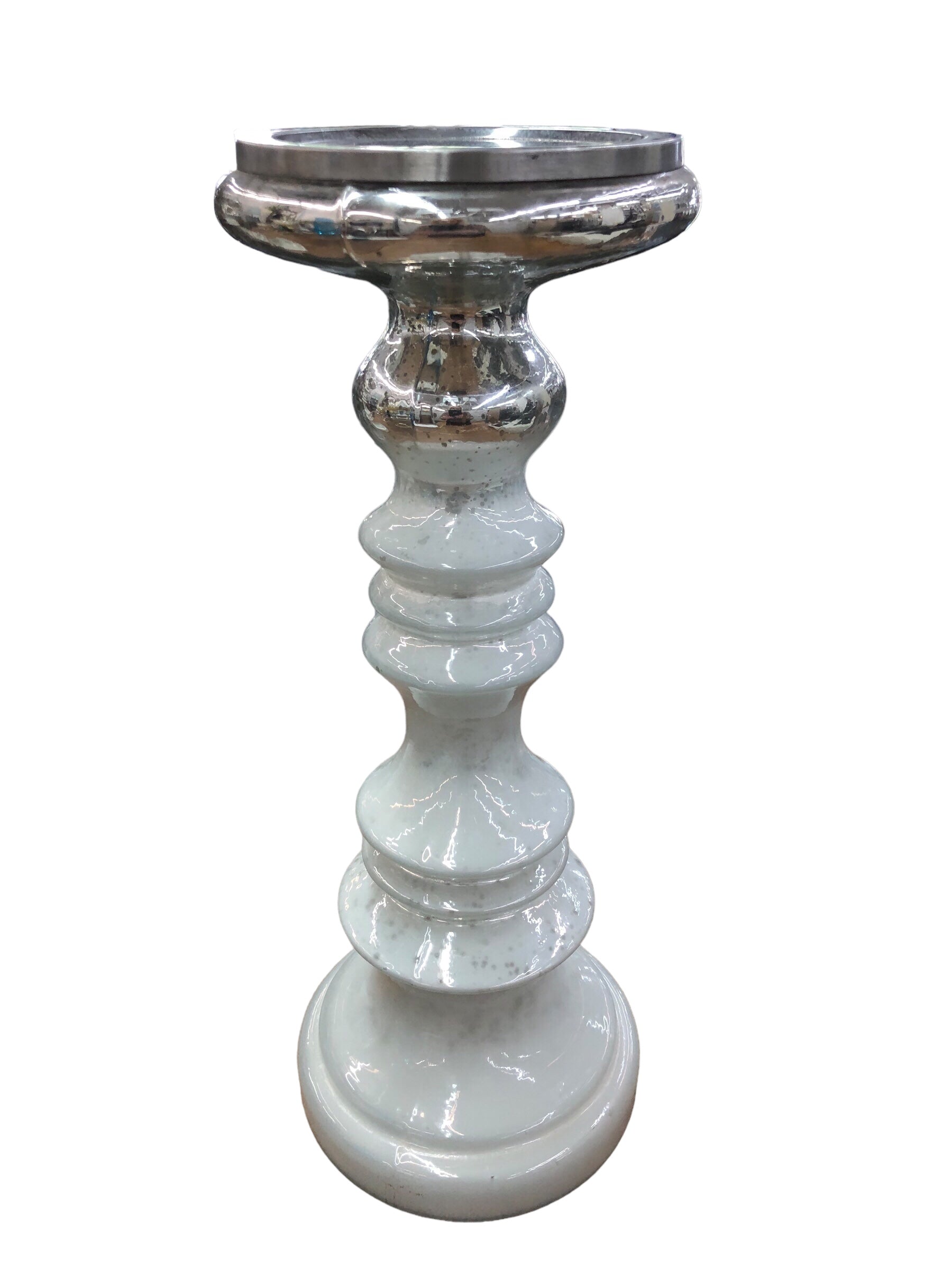 Pearl White Candle Holder