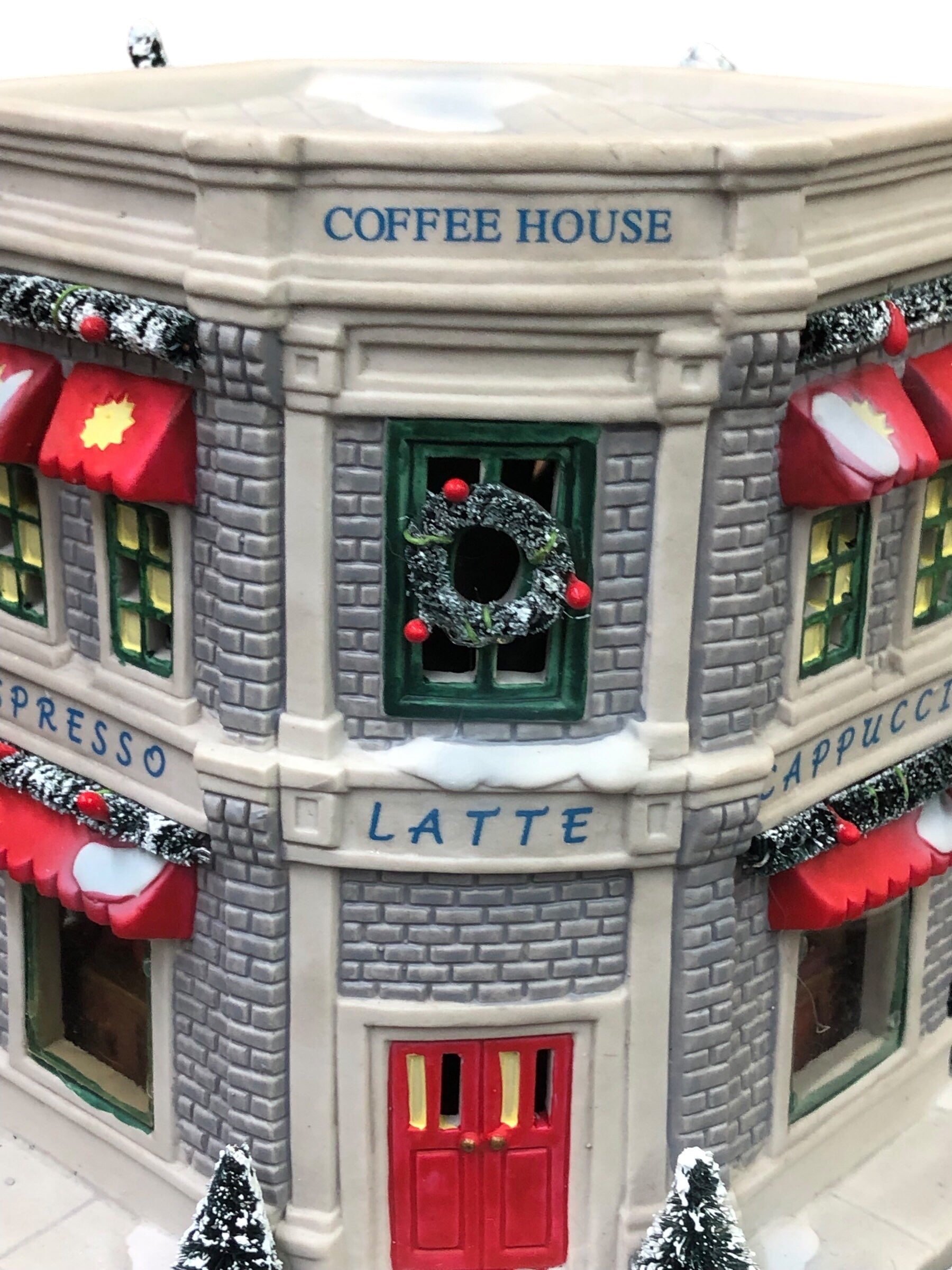 Lighted Porcelain Coffee House