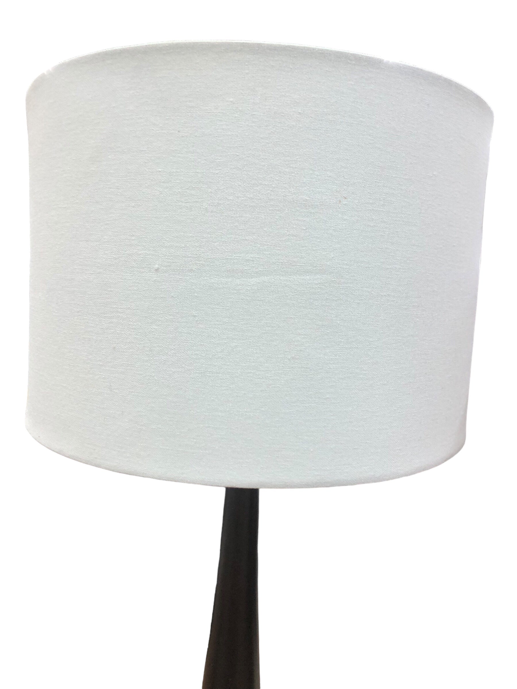 Tall Brown Lamp/White Shade