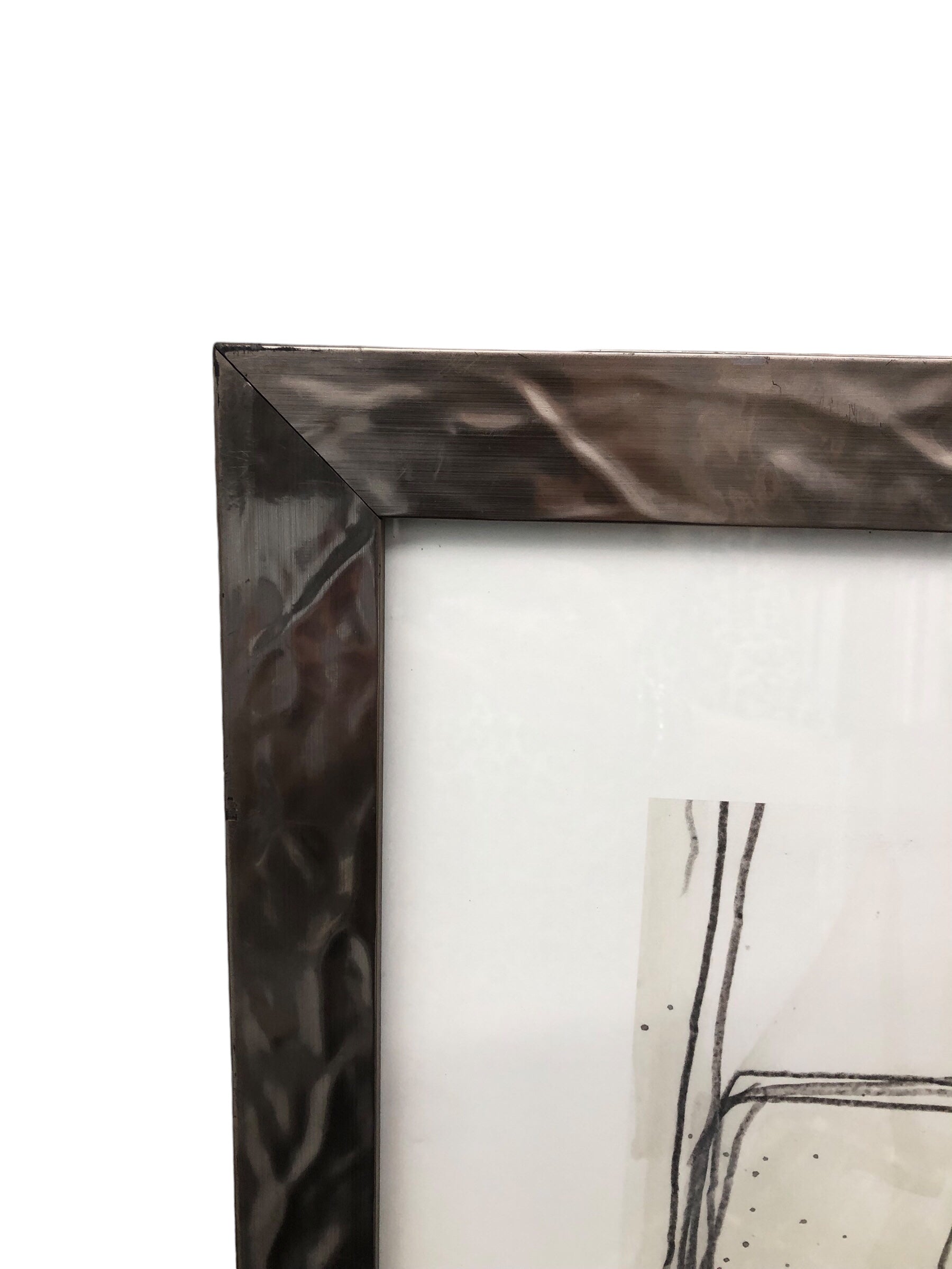 Modern Sketch Pewter coloured frame A