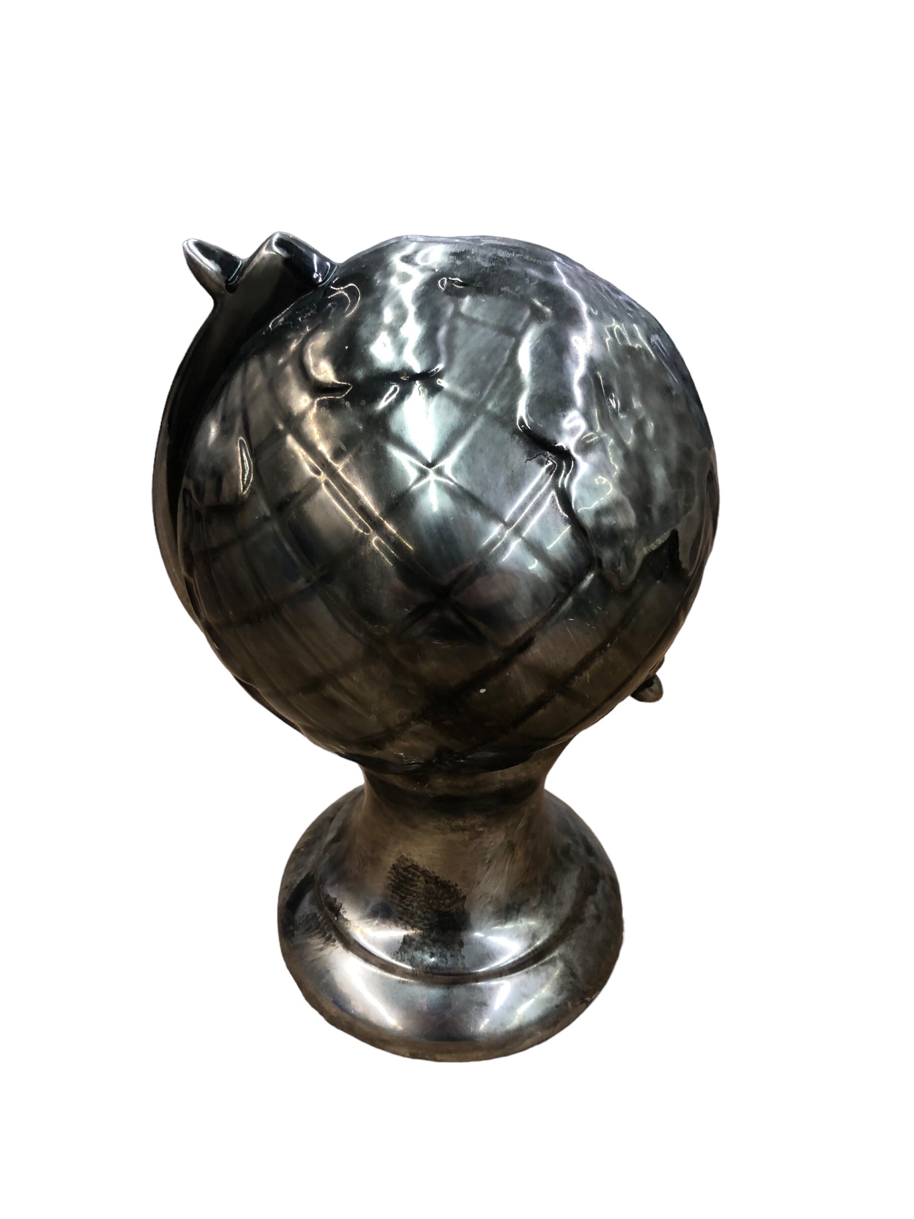 Silver Ceramic Globe
