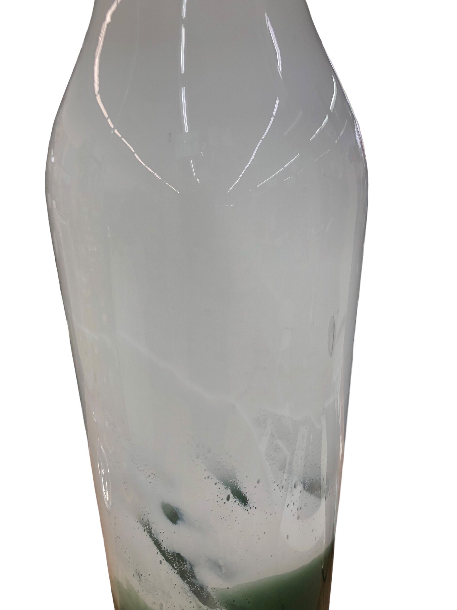 Tall White/Dr. Green Vase C $59.99