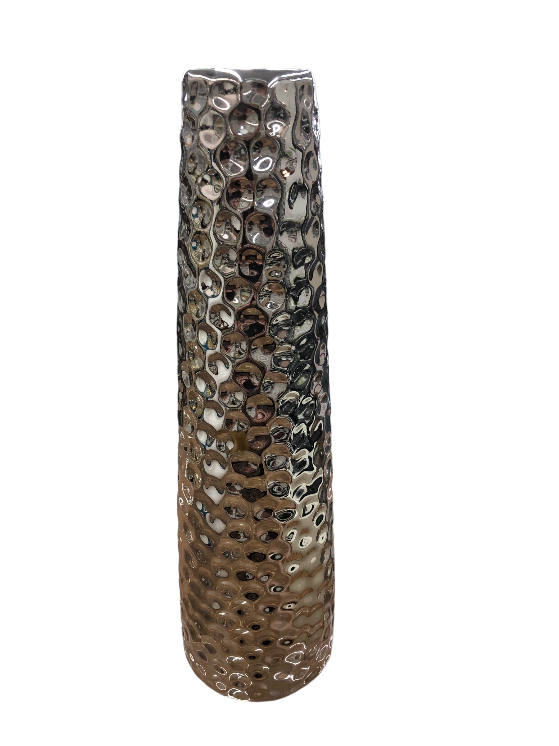 Hammered Silver Vase