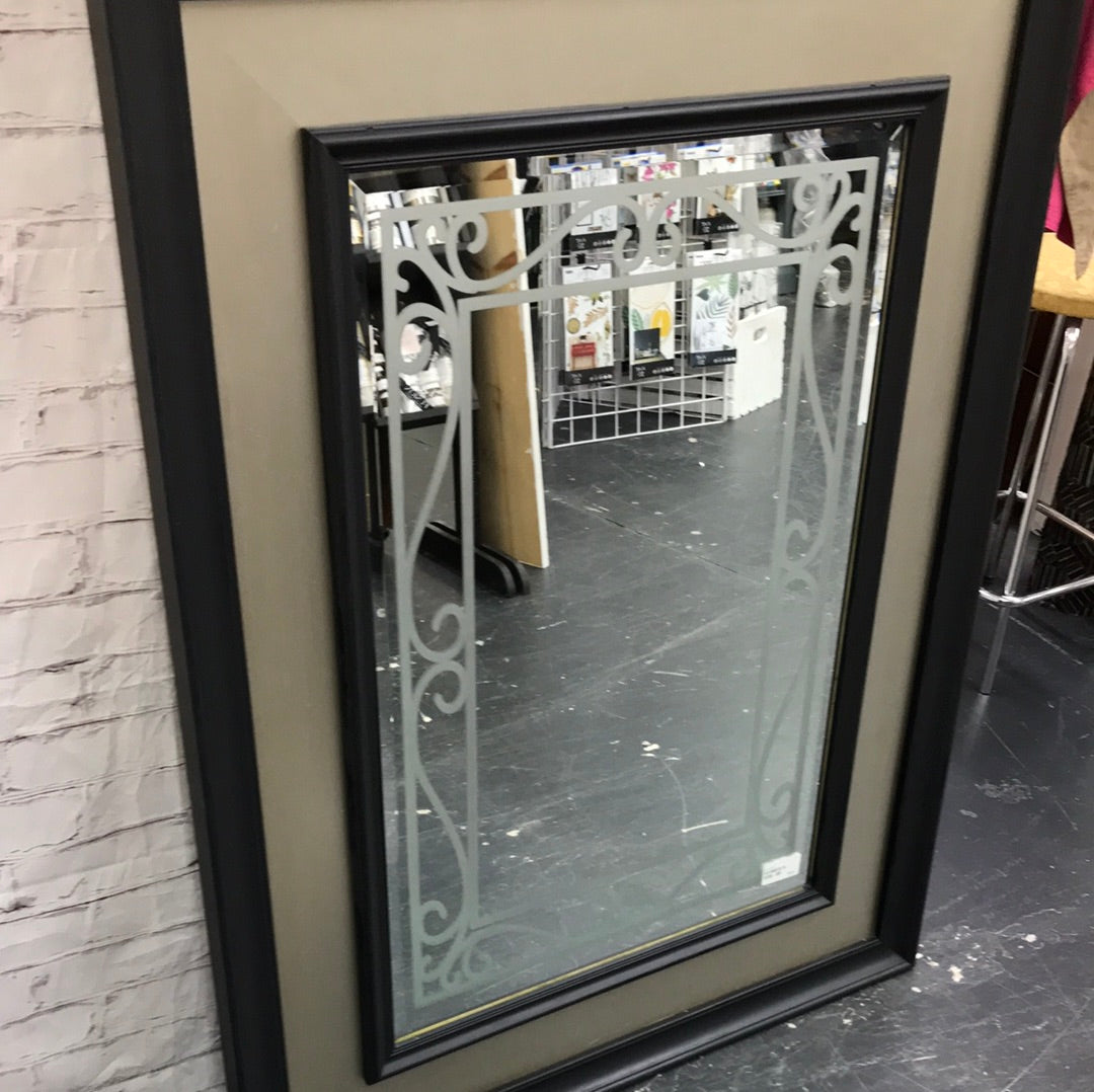 Mirror with a Double Frame / Black
