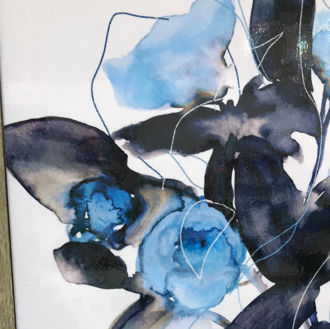 Blue Hues floral print