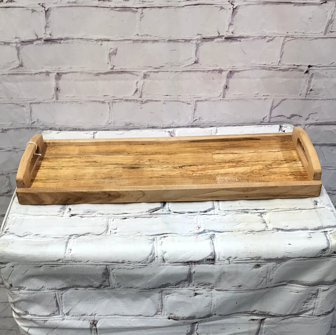 Hand Made Wooden Tray / Handles