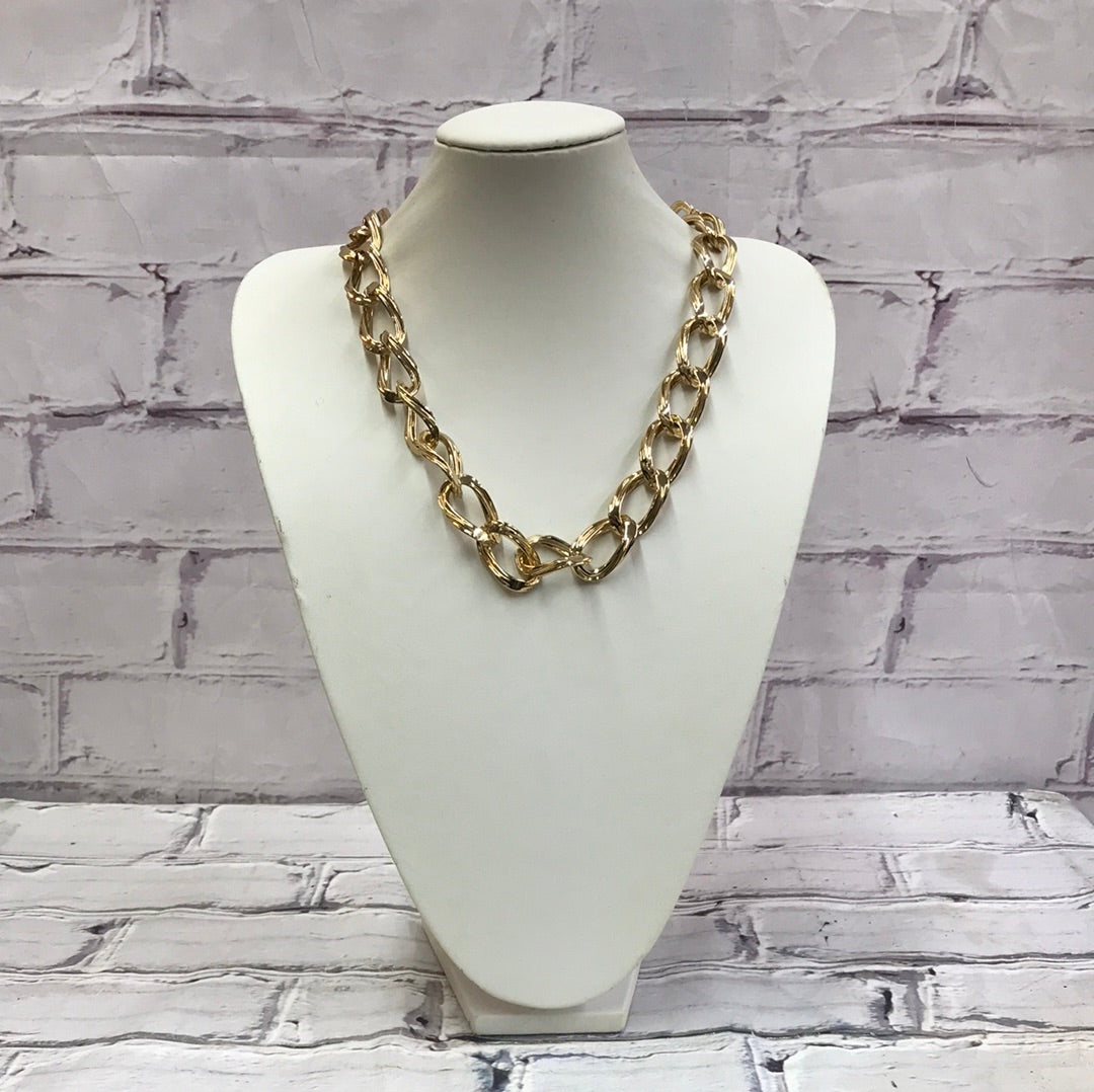 3xGold Plate /31 Links Necklace