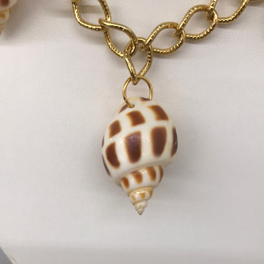 20" Gold Chain with Shells