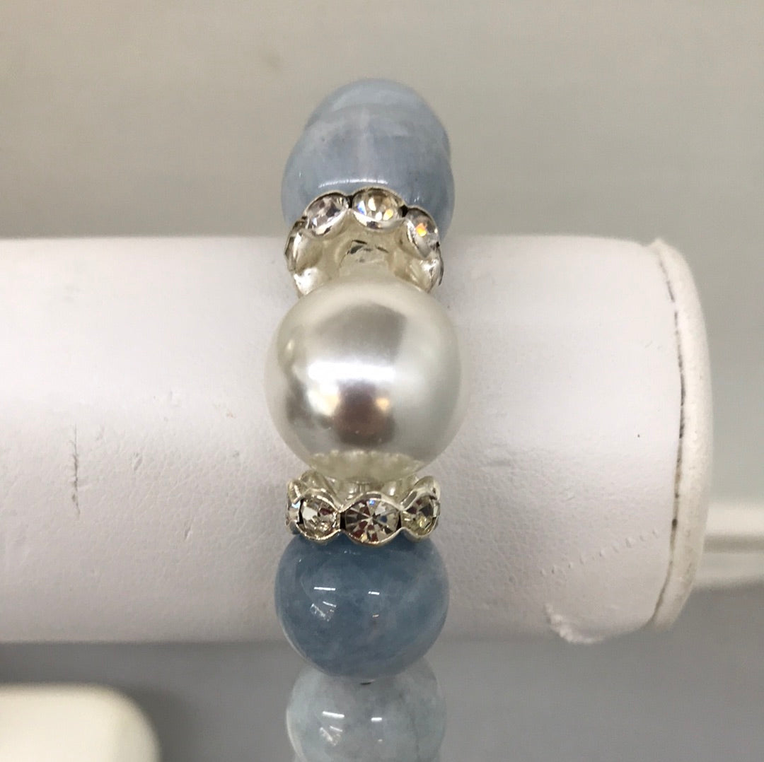 Aquamarine Bauble Bracelet